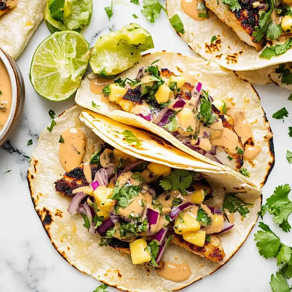Okinawan-Style Grilled Fish with Mango Salsa