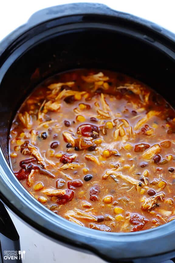 Slow-Cooker Chicken and Corn Enchilada Soup
