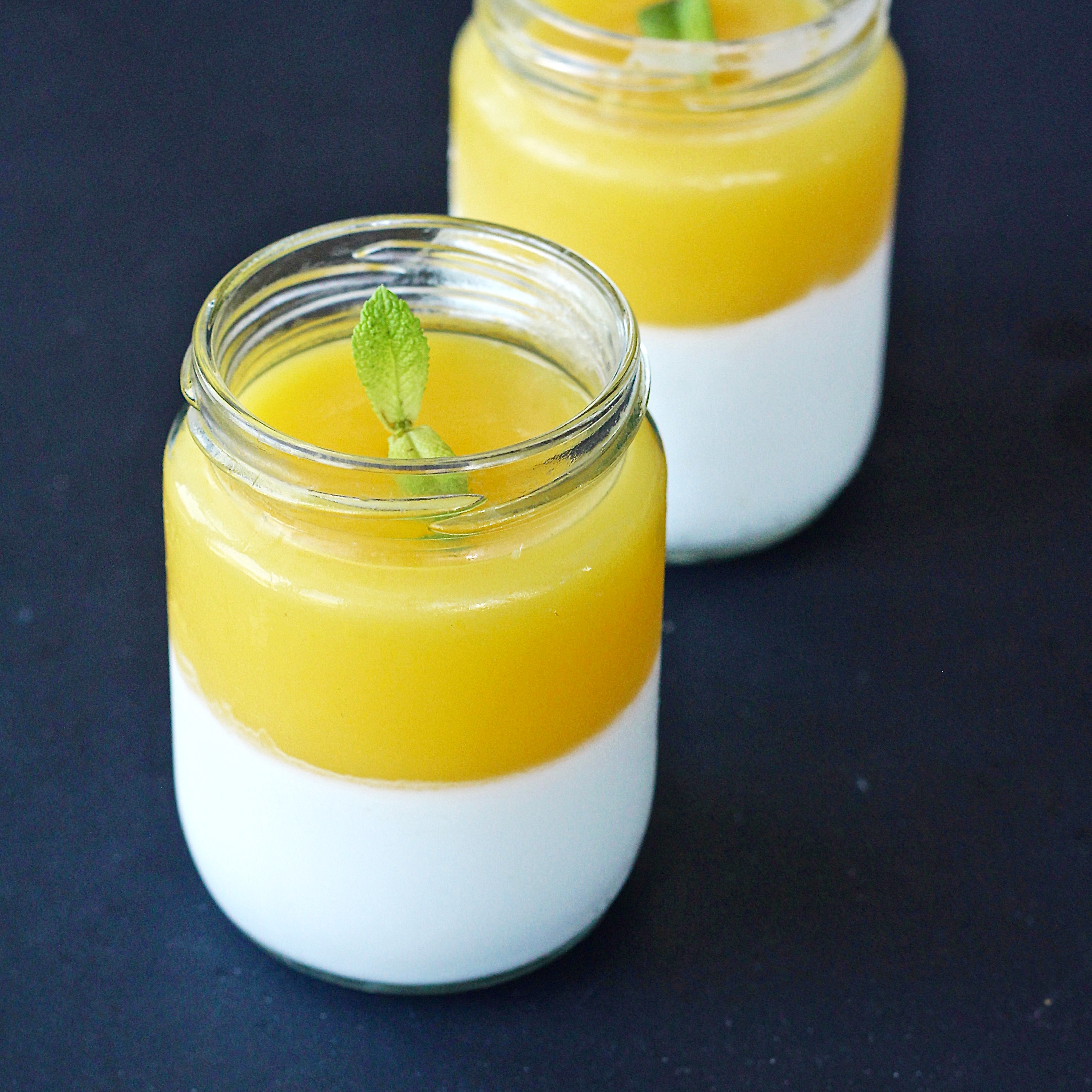Mango-Passionfruit Coconut Pudding