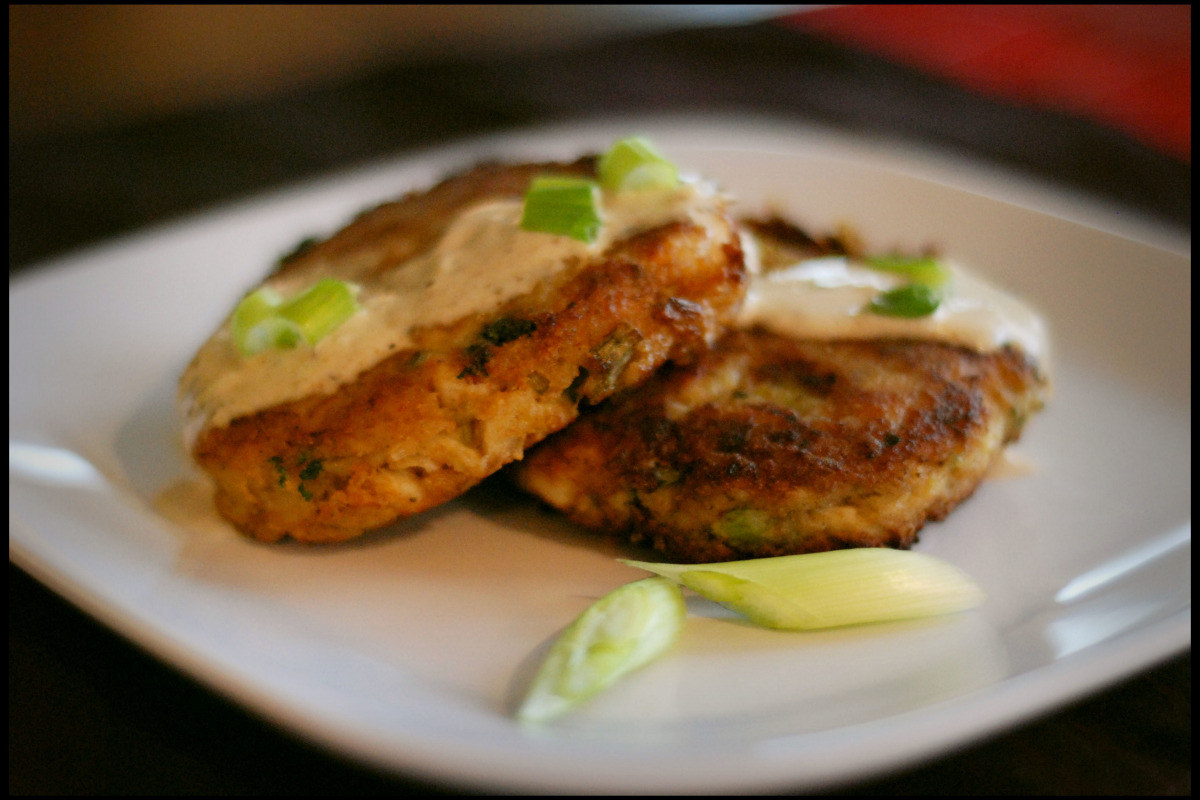 Crab and Corn Cakes with Lemon Dill Aioli