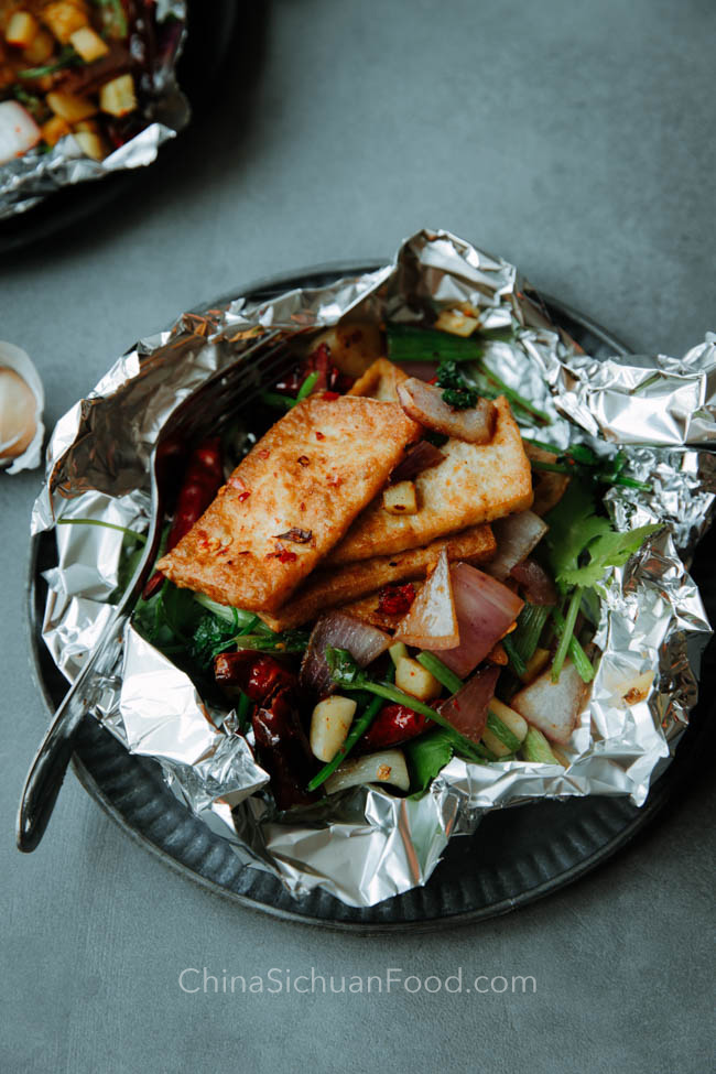 Sichuan Pepper-Infused Tofu with Dried Chilies
