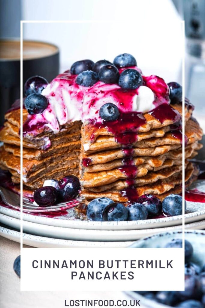 Cinnamon-Infused Buttermilk Pancakes with Toasted Walnuts