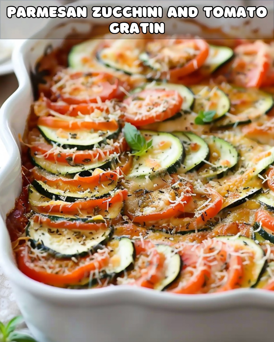 Baked Zucchini Gratin with Parmesan