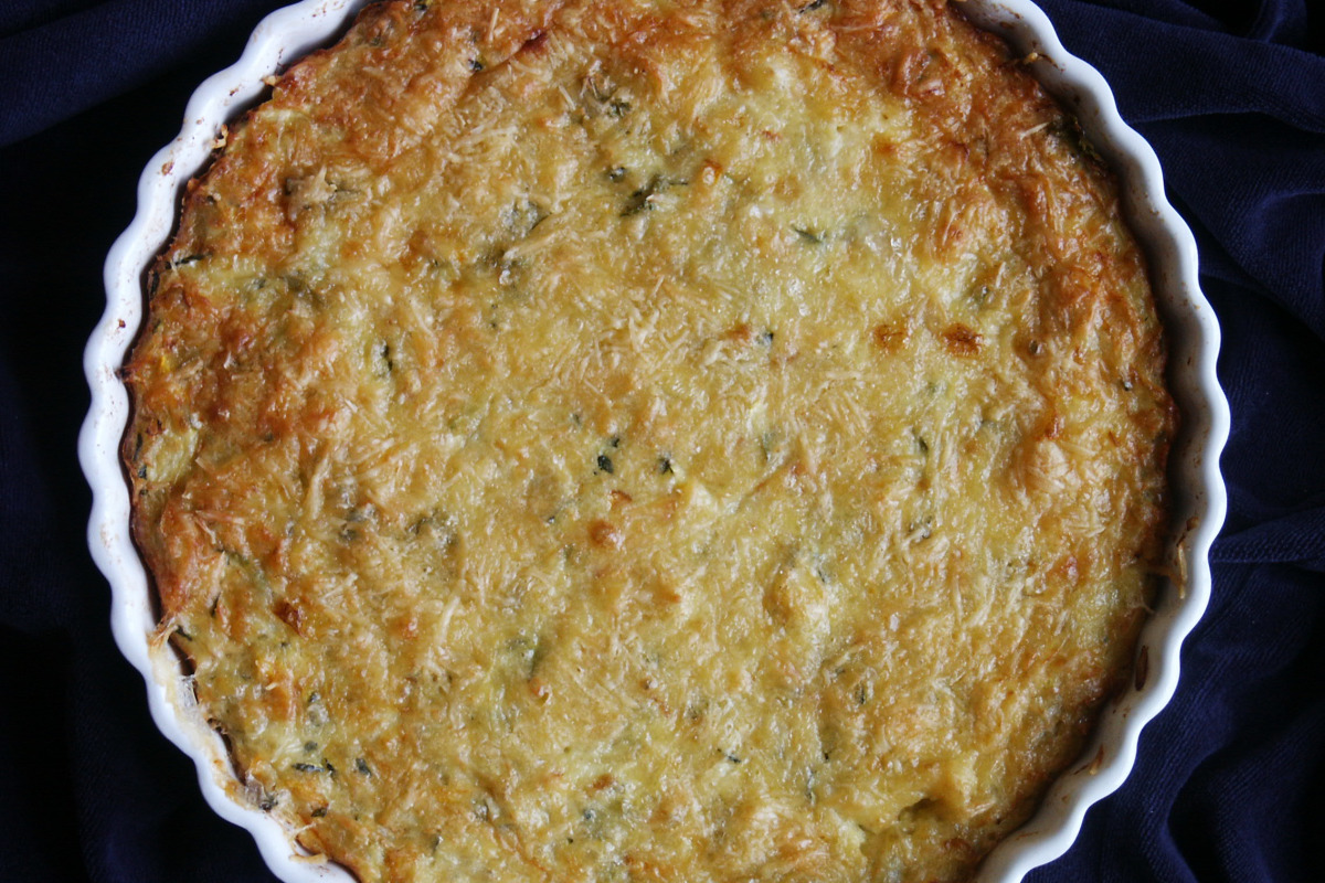 Herbed Zucchini Veggie Slice with Hidden Cheese