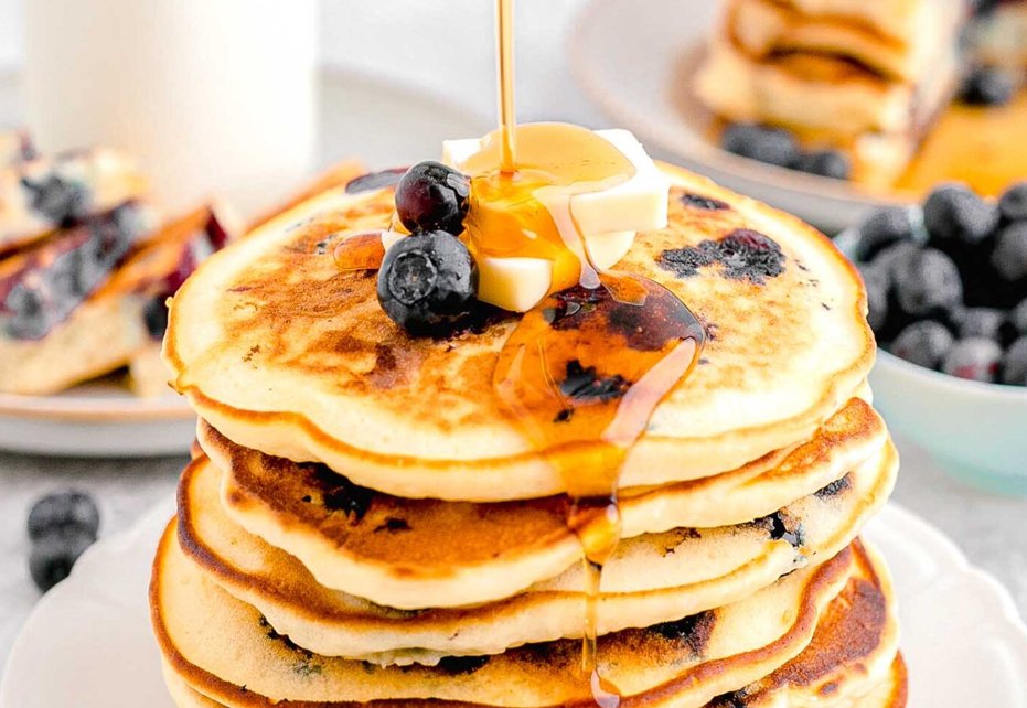 Mini Blueberry Pancake Pizzas