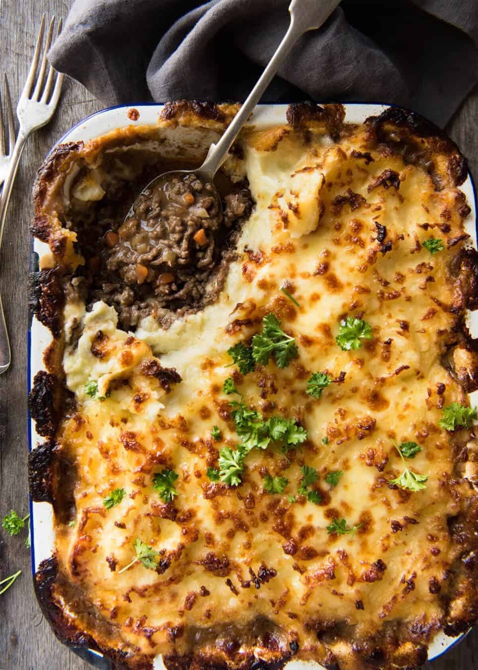 Cottage Pie with Herbed Potato Topping