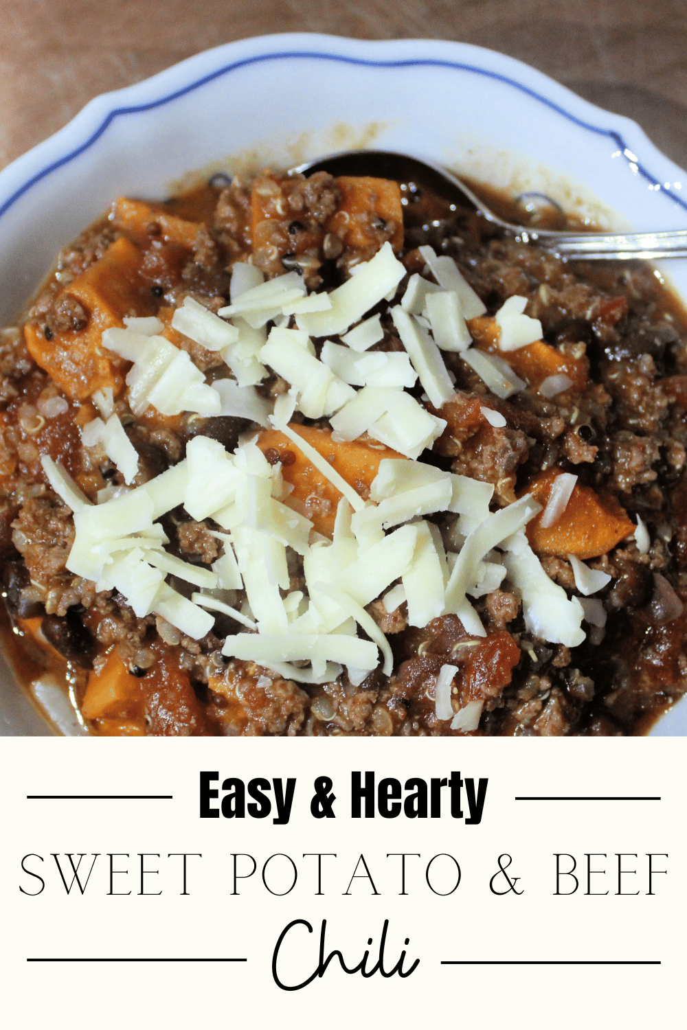 Hearty Ground Beef and Vegetable Chili with Sweet Potato