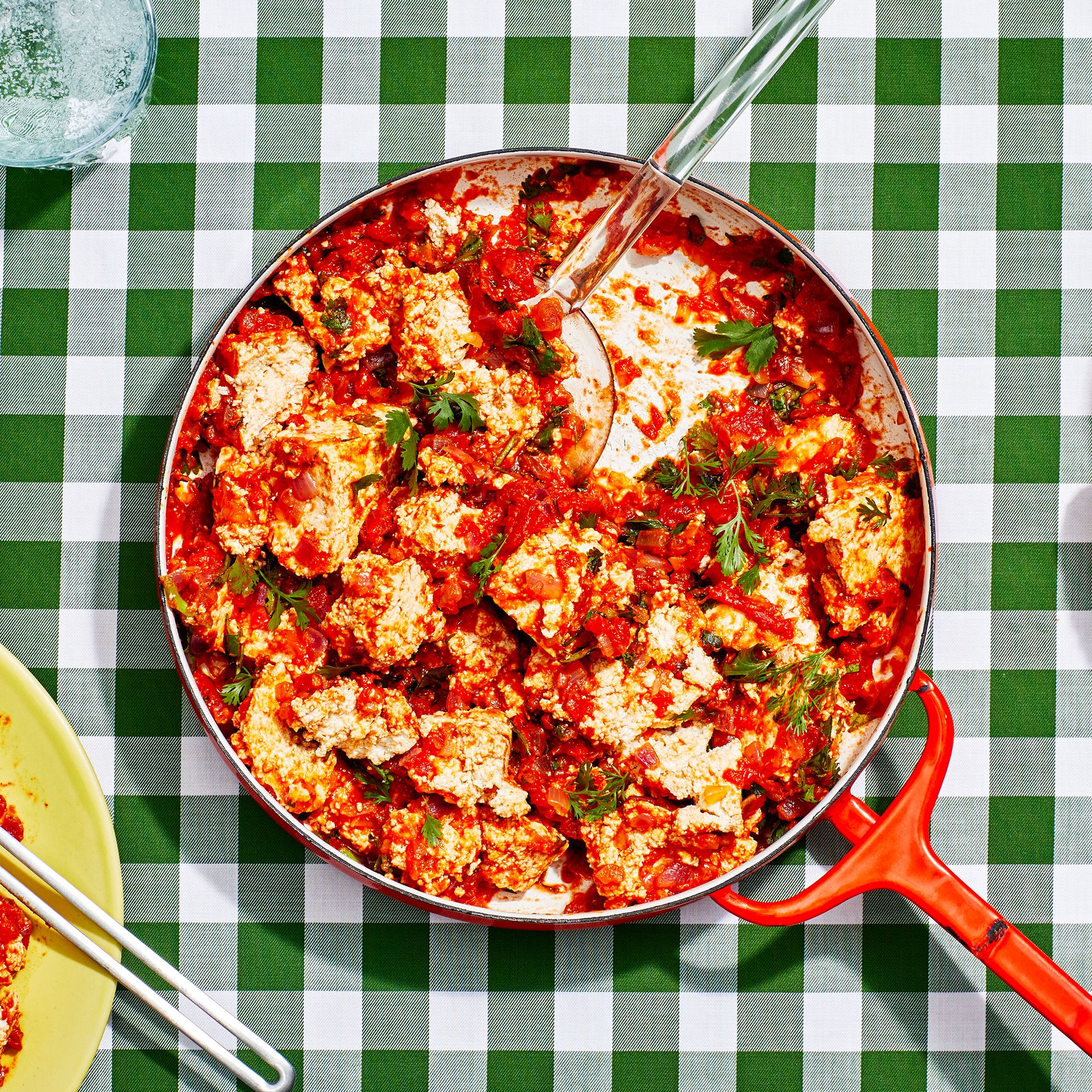 Kimchi-Scrambled Tofu with Pickled Ginger