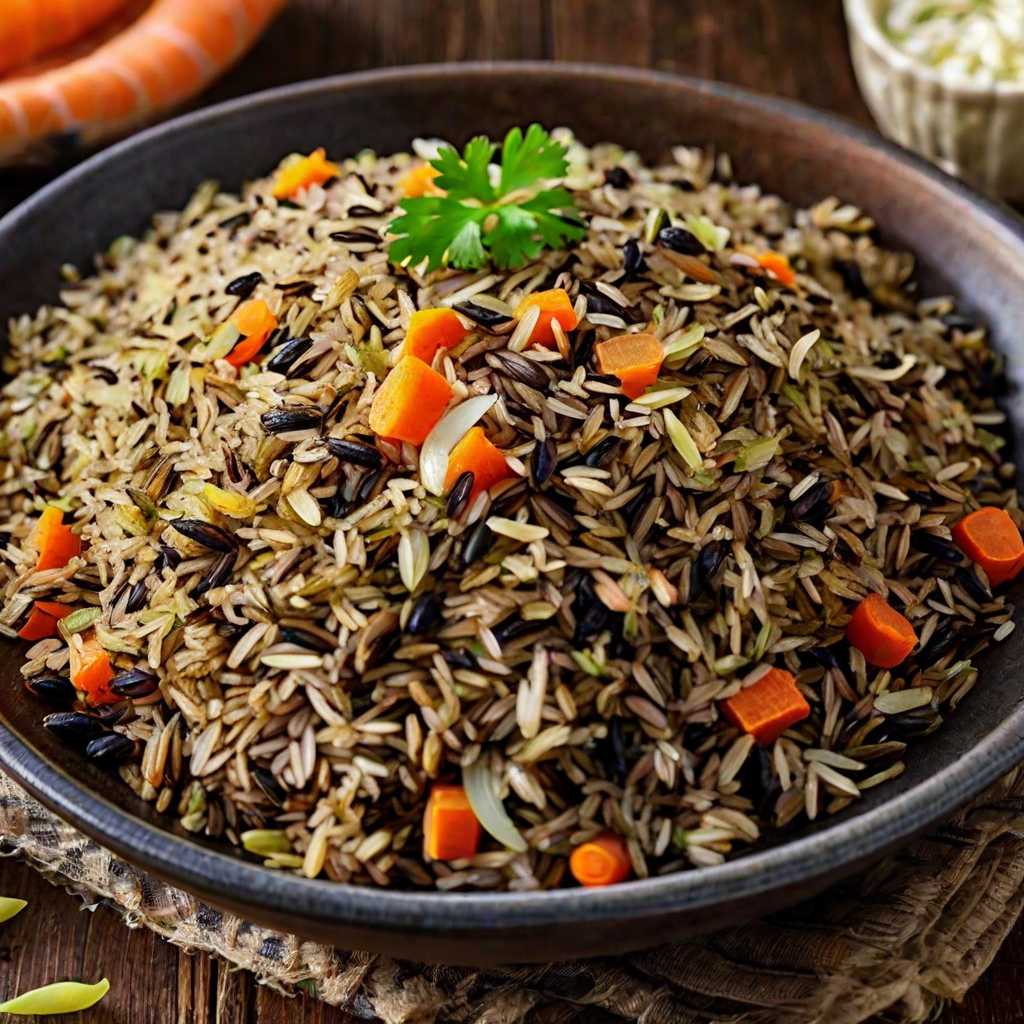 Cedar-Planked Lake Trout with Wild Rice Pilaf