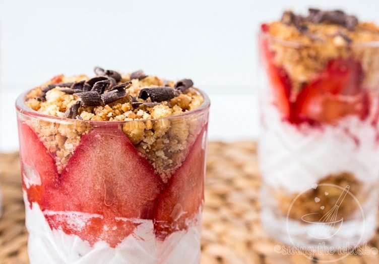 Tall Glass Strawberry-Lemon Dessert