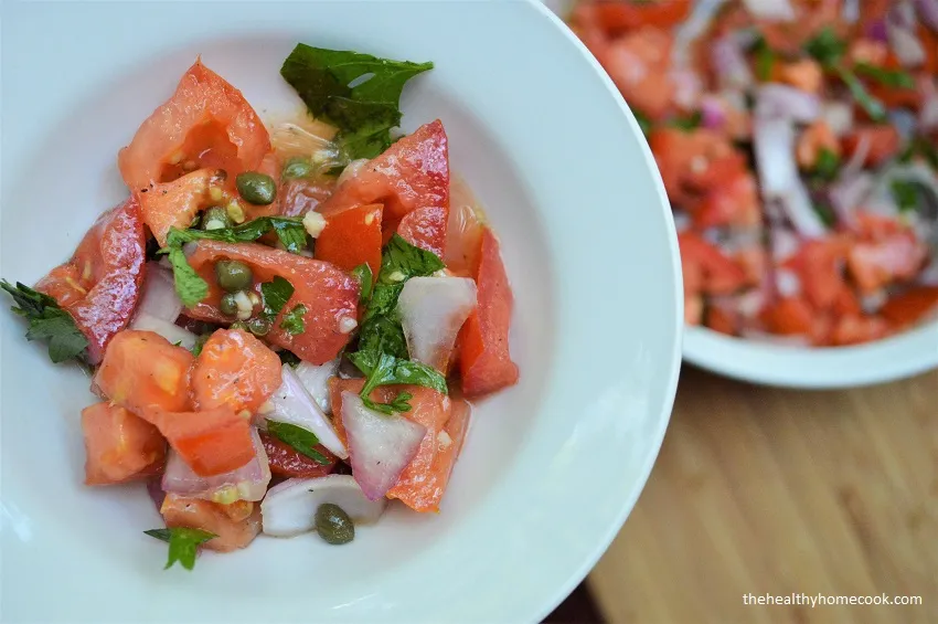 Sun-Ripened Tomato and Caper Salad