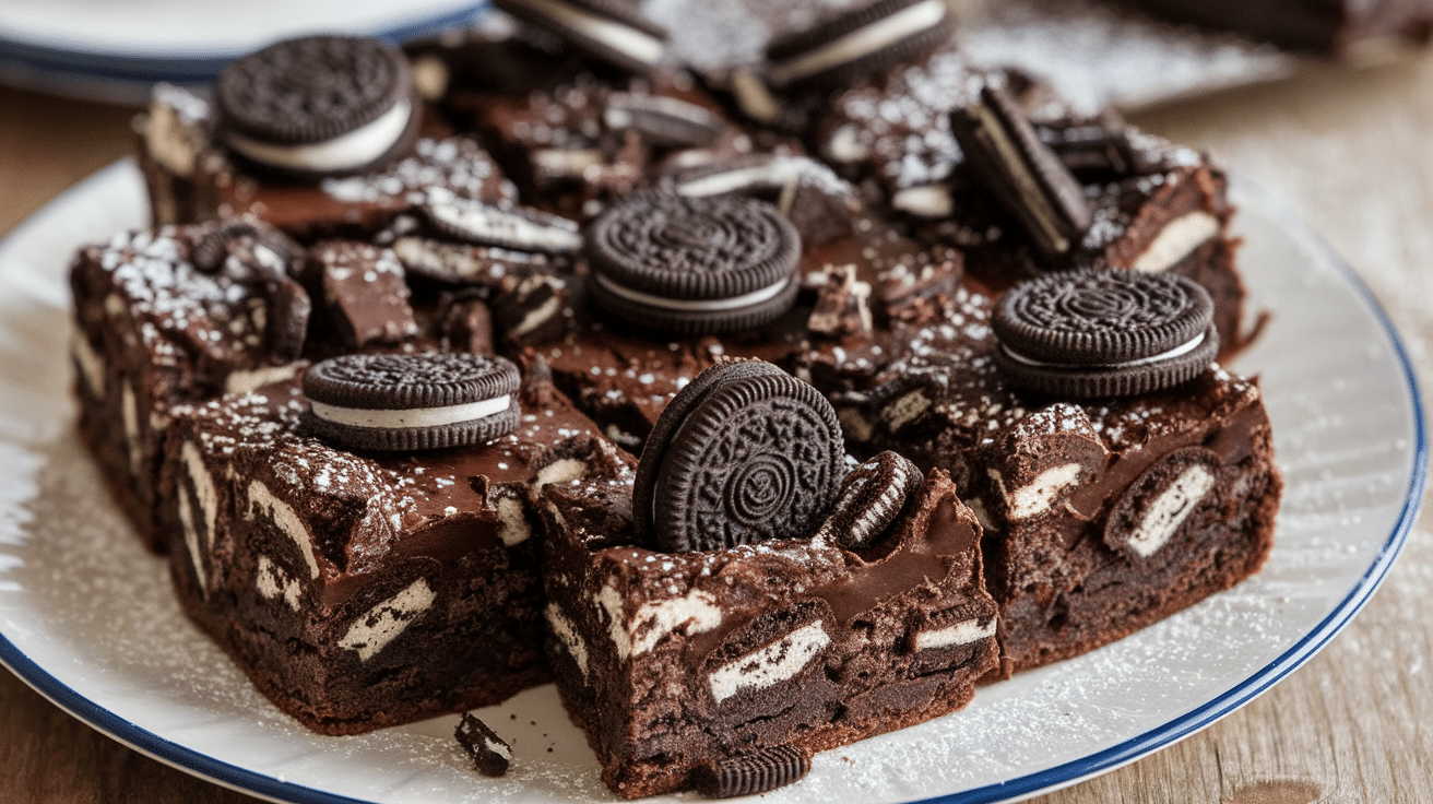 Oreo Crumb Brownies