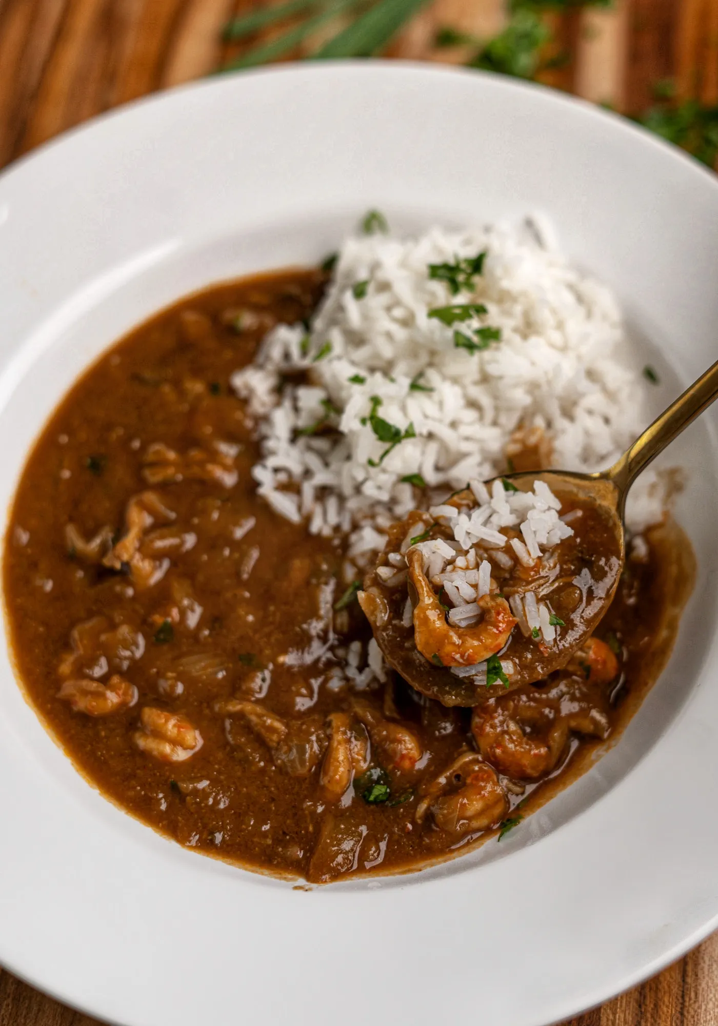 Slow-Cooked Crawfish Étouffée with Jasmine Rice