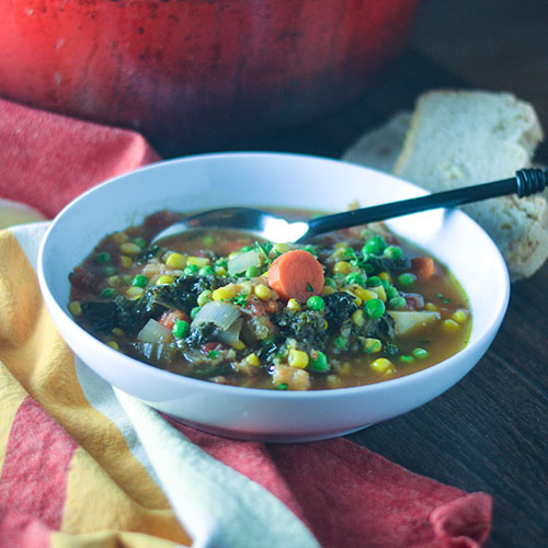Root Vegetable and Kale Soup