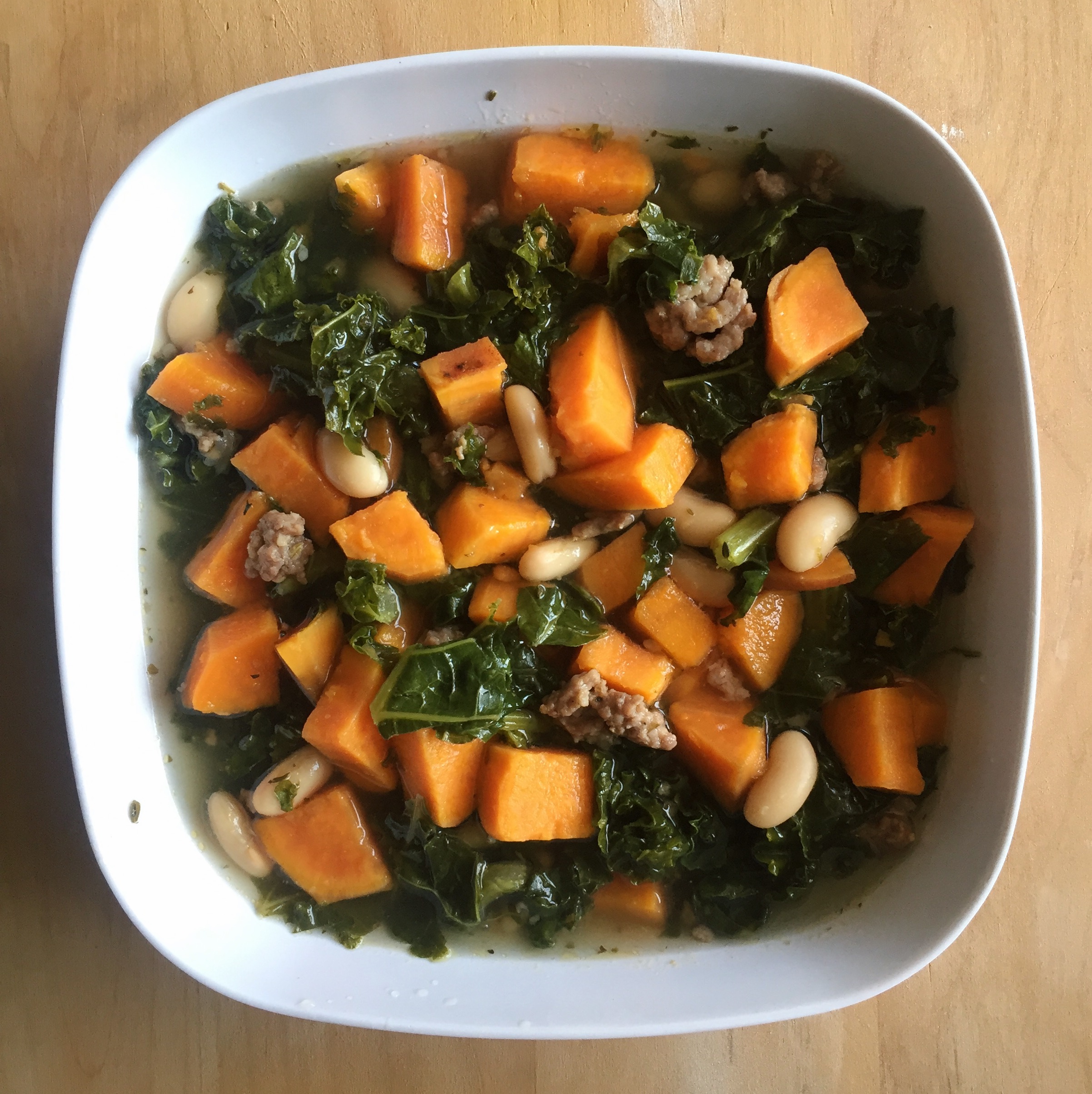 Miso-Caramelized Sweet Potato and Kale Soup