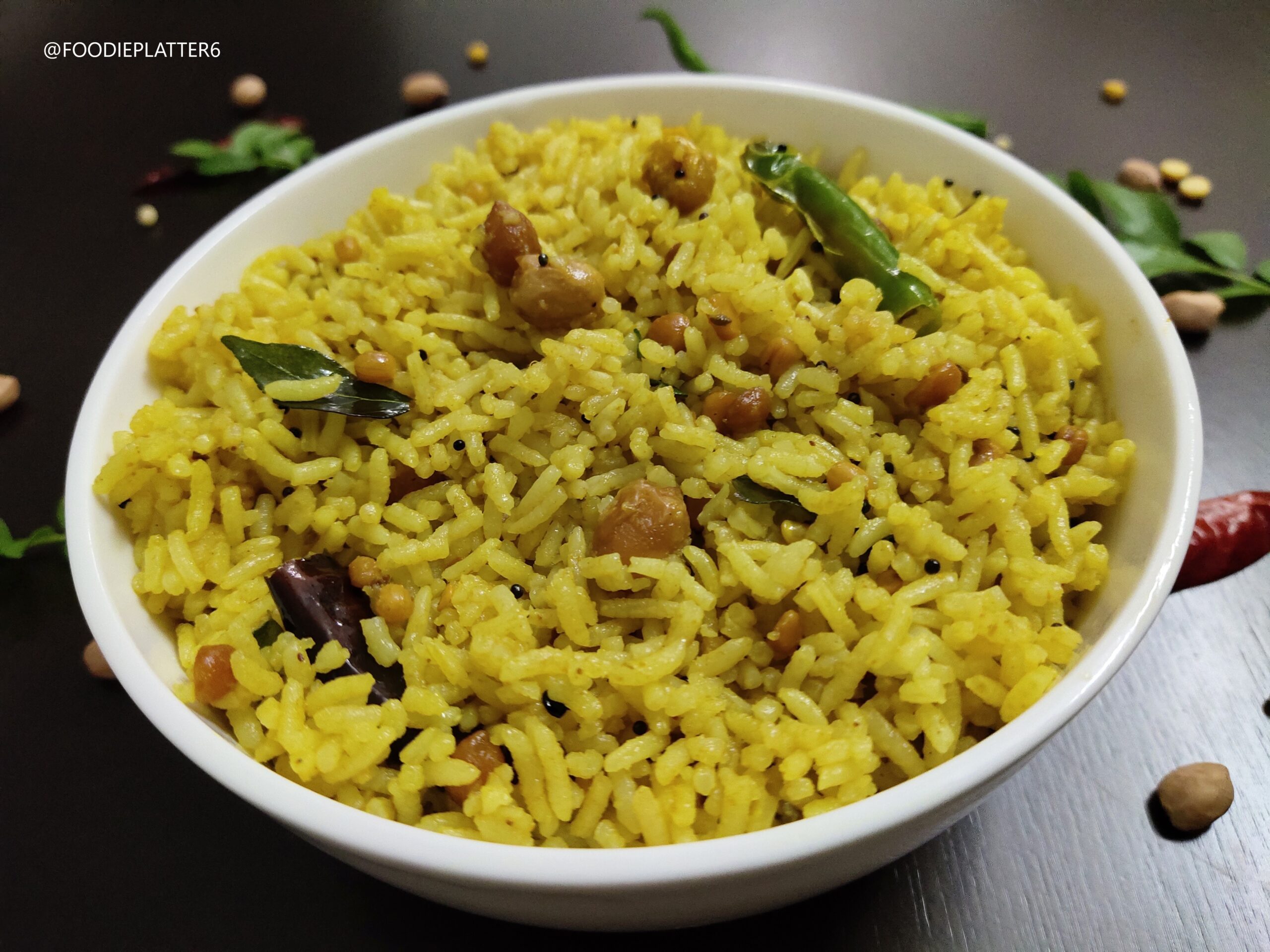 Spiced Tamarind Rice with Black Lentils