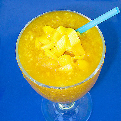 Rum and Mango Muddled Cooler