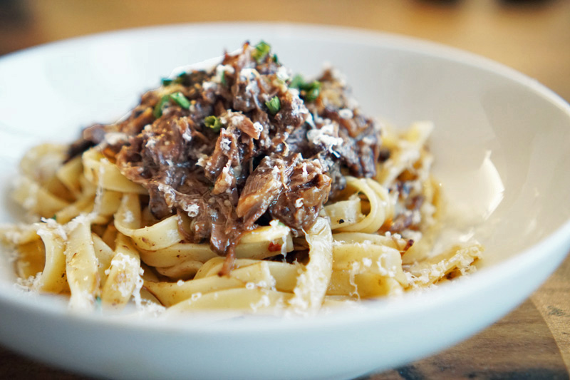 Italian Oxtail Ragu with Red Wine and Tomato