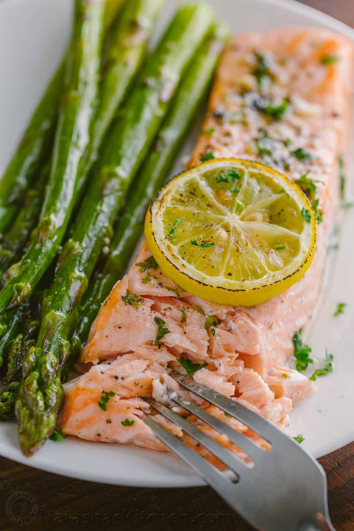 Sear-Skillet Salmon with Asparagus