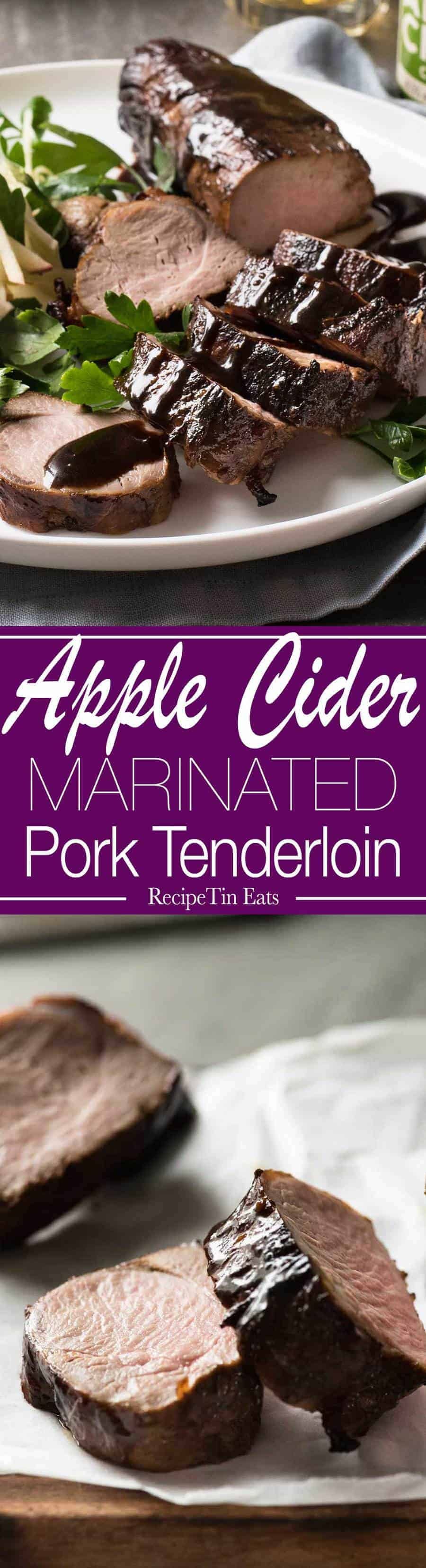 Apple Cider Glazed Pork Tenderloin with Roasted Root Vegetables
