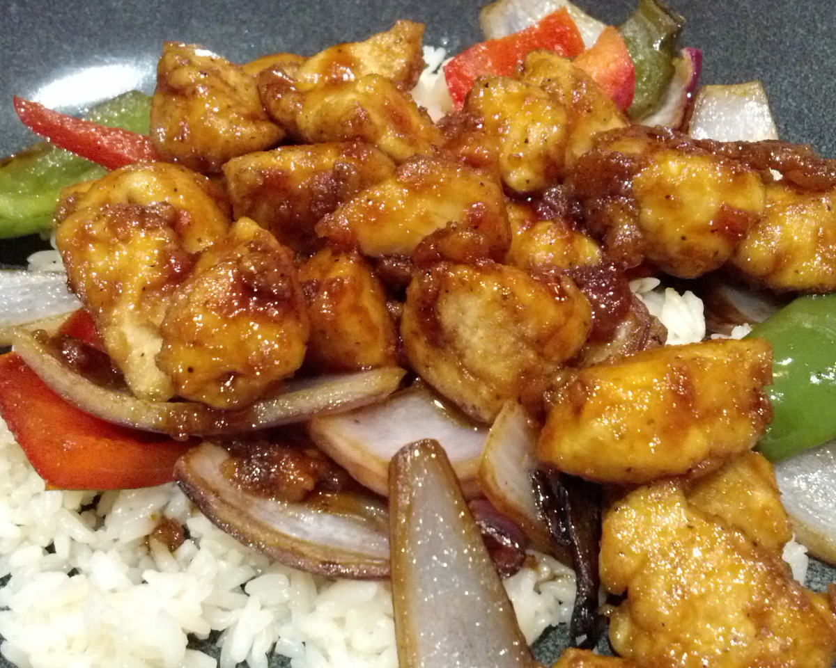 Honey-Ginger Chicken with Snap Peas