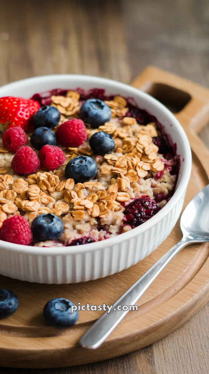 Honey-Sweetened Oatmeal with Fresh Berries
