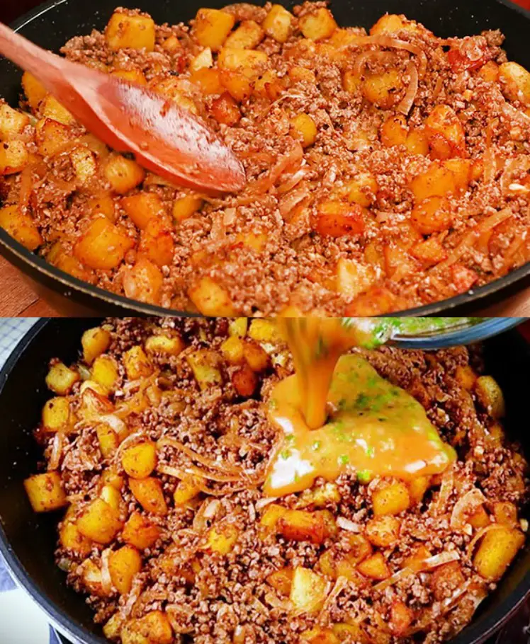 One-Pan Ground Beef and Vegetable Skillet with Herbs