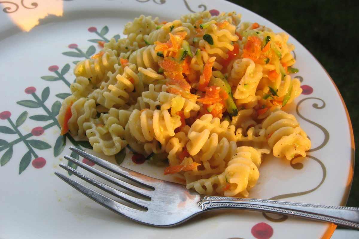 Blended Carrot and Zucchini Pasta Sauce