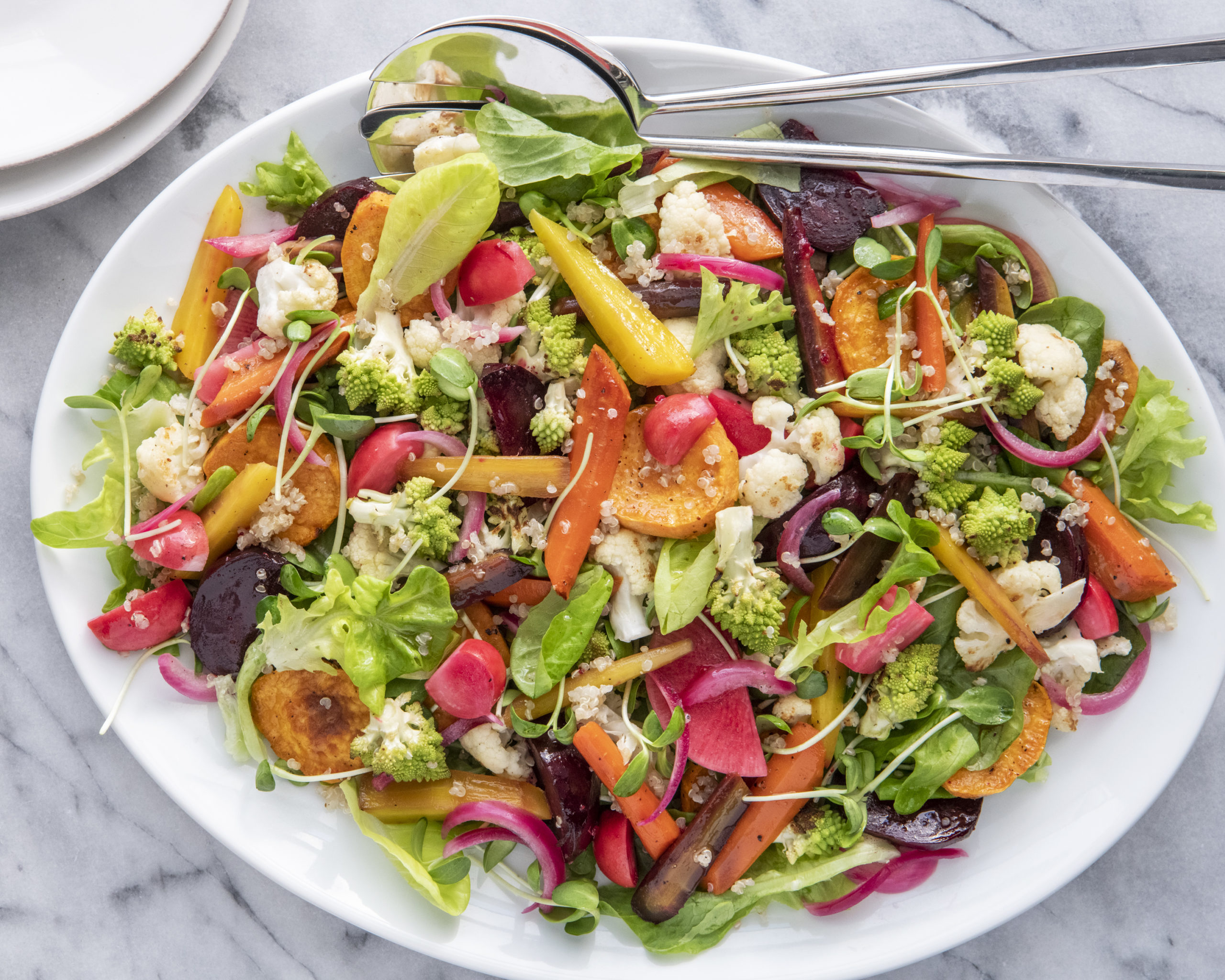 Citrus-Kissed Rainbow Vegetable Salad