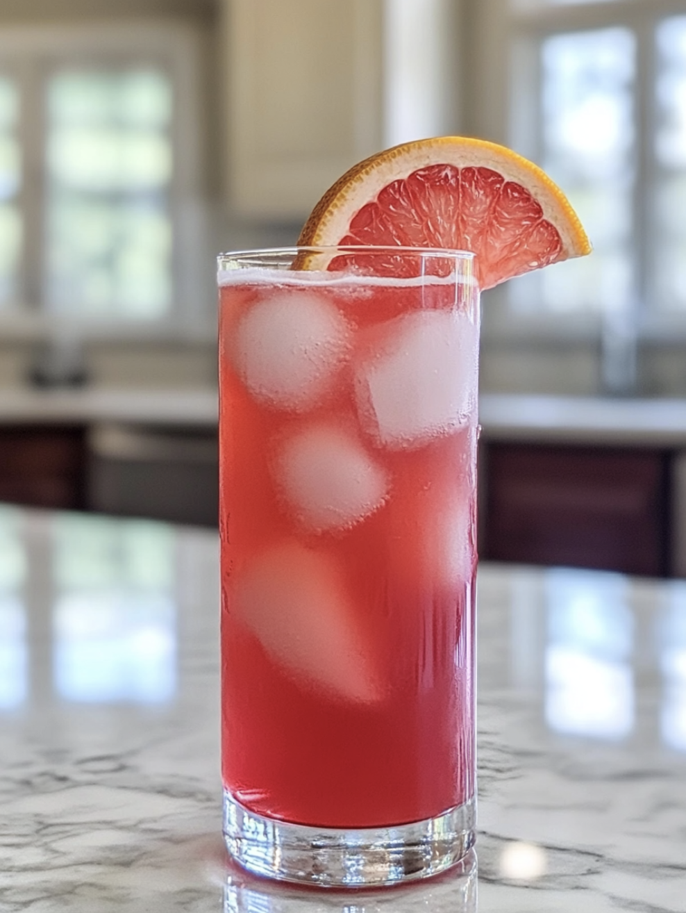 Hibiscus Lime Gin Fizz