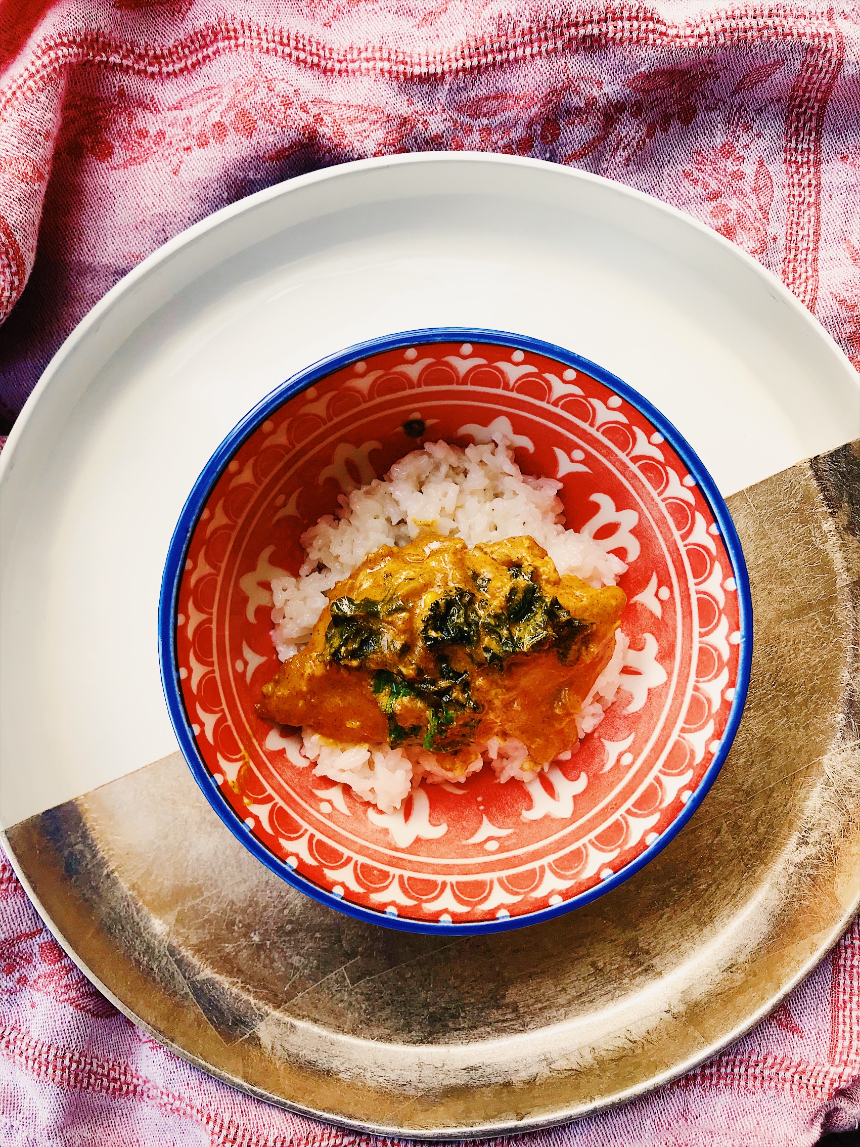 Sofrito-Braised Chicken with Coconut Rice