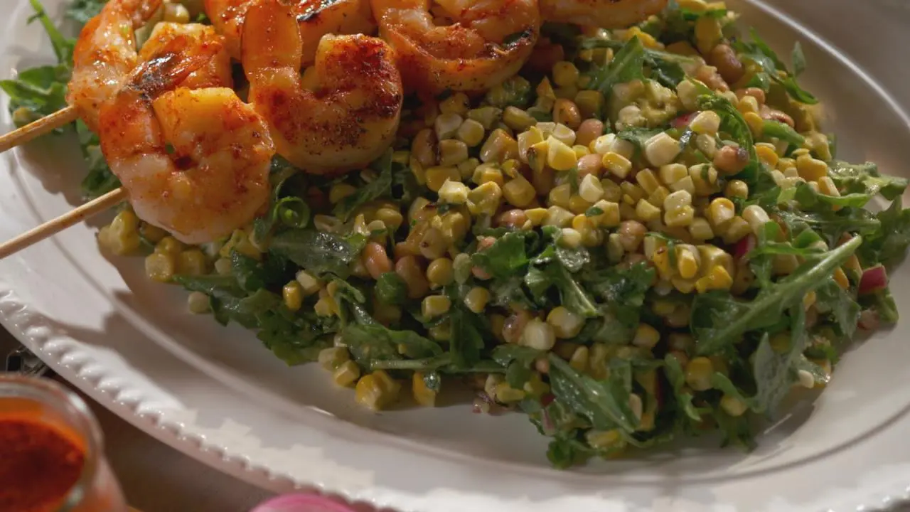 Gulf Coast Shrimp and Corn Salad with Lime-Cilantro Dressing