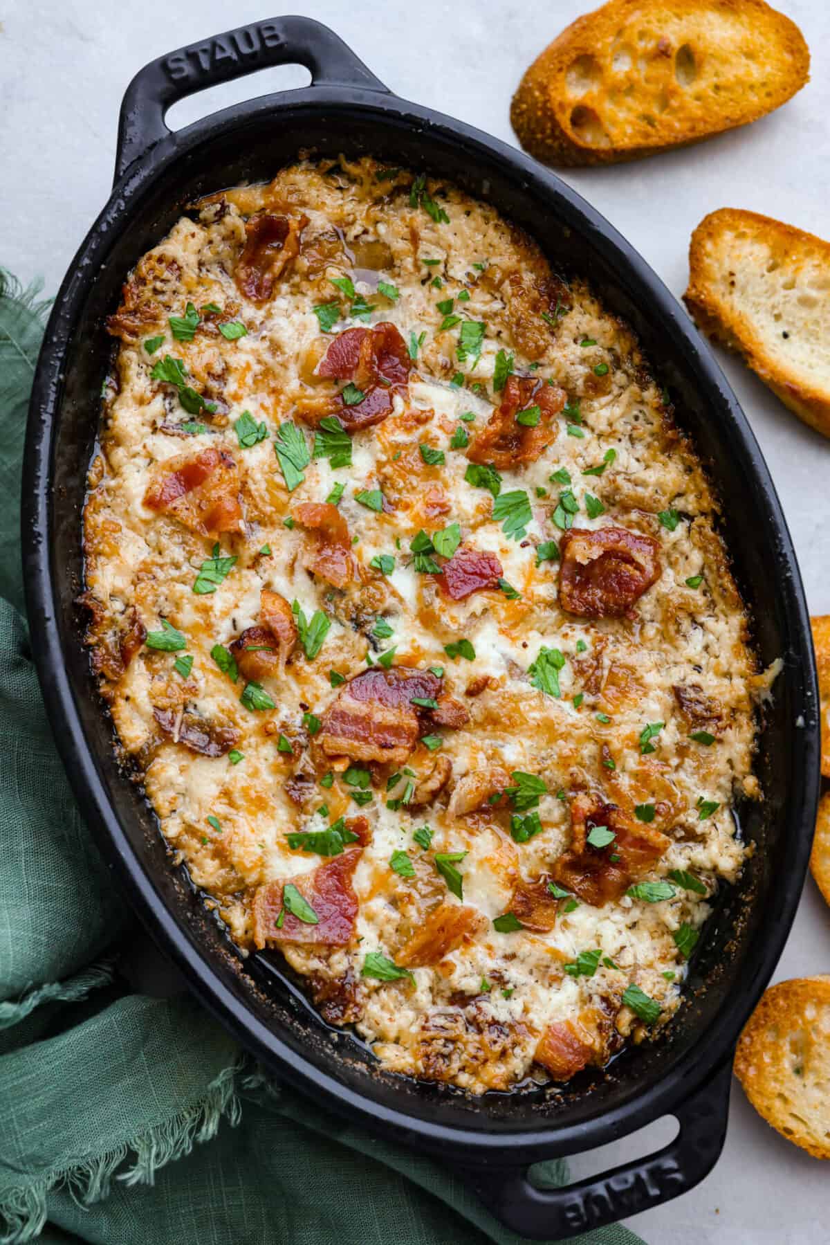 Dino Egg Breakfast Bakes with Caramelized Onion Fossils