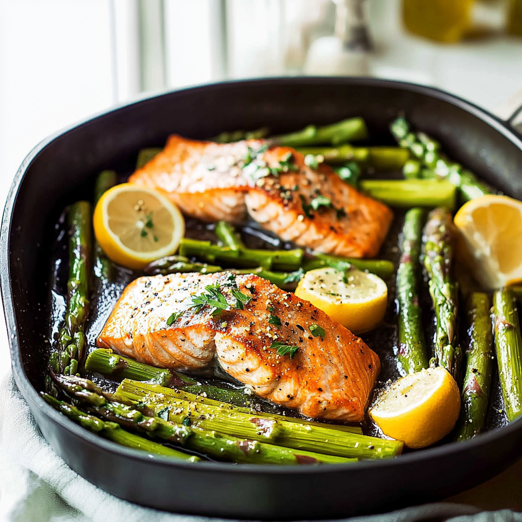 One-Pan Lemon Pepper Salmon with Asparagus