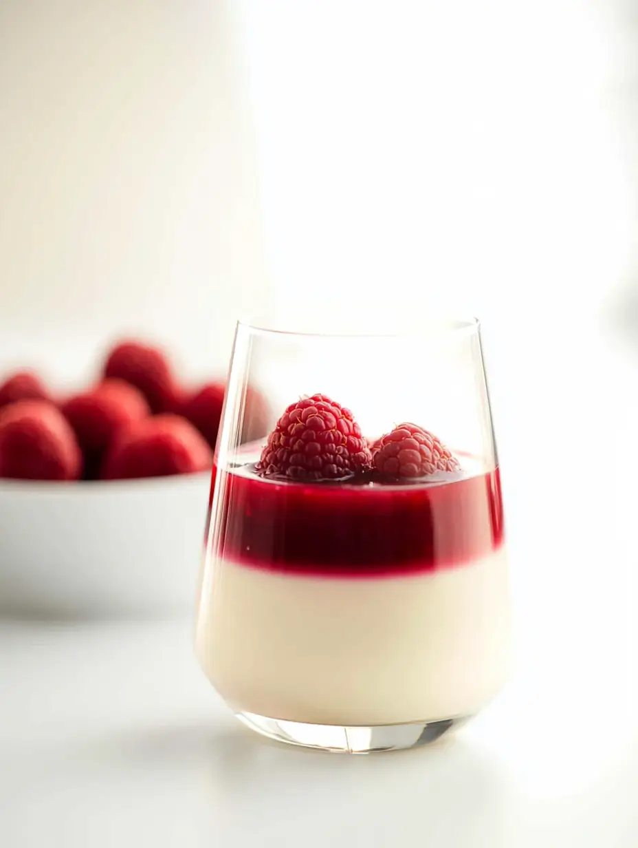 Raspberry Vanilla Panna Cotta