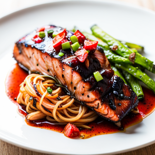 Hidden Ginger Glazed Salmon with Snap Peas