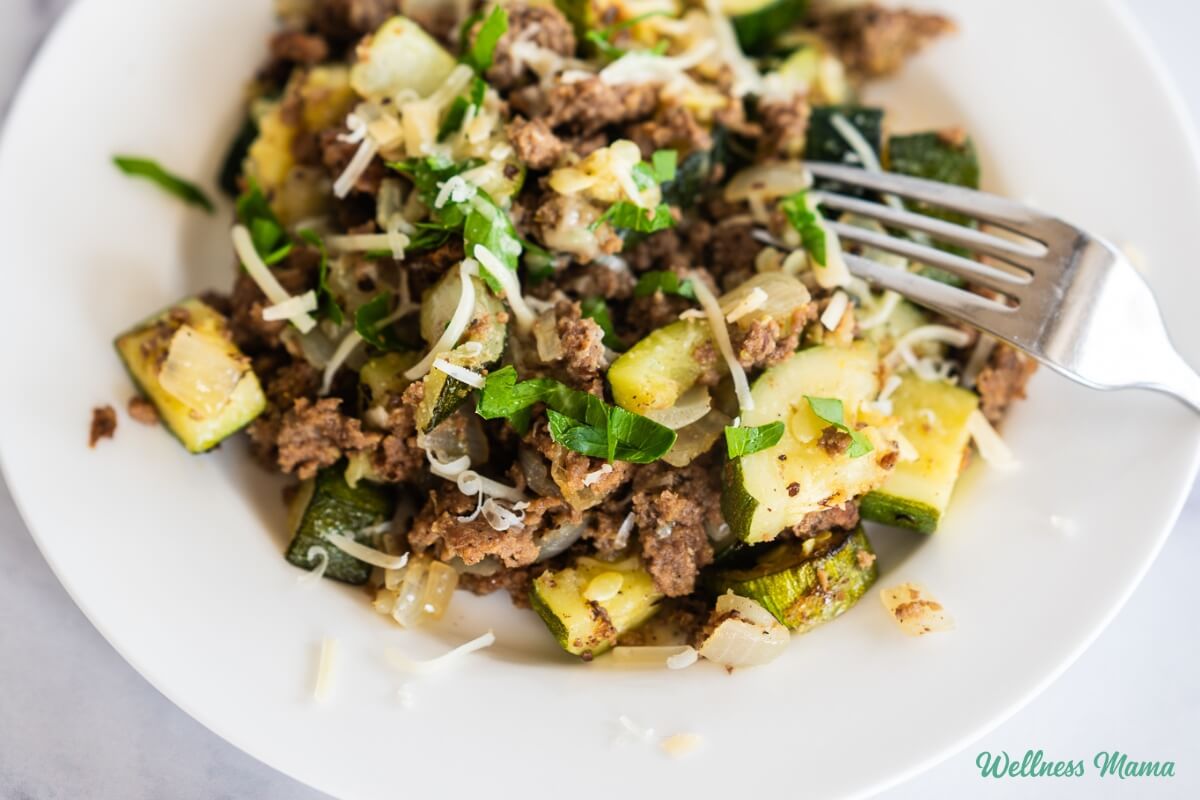 Ginger-Garlic Ground Beef Stir-Fry with Zucchini