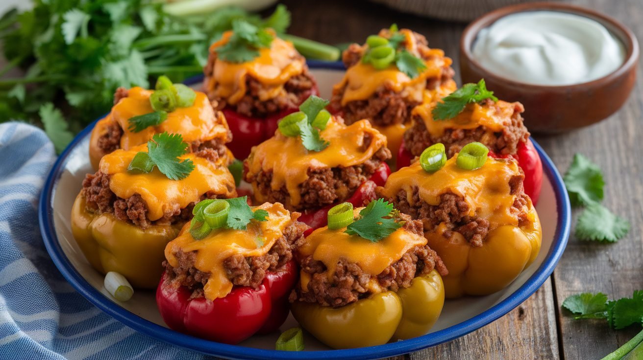 Taco-Stuffed Mini Bell Peppers