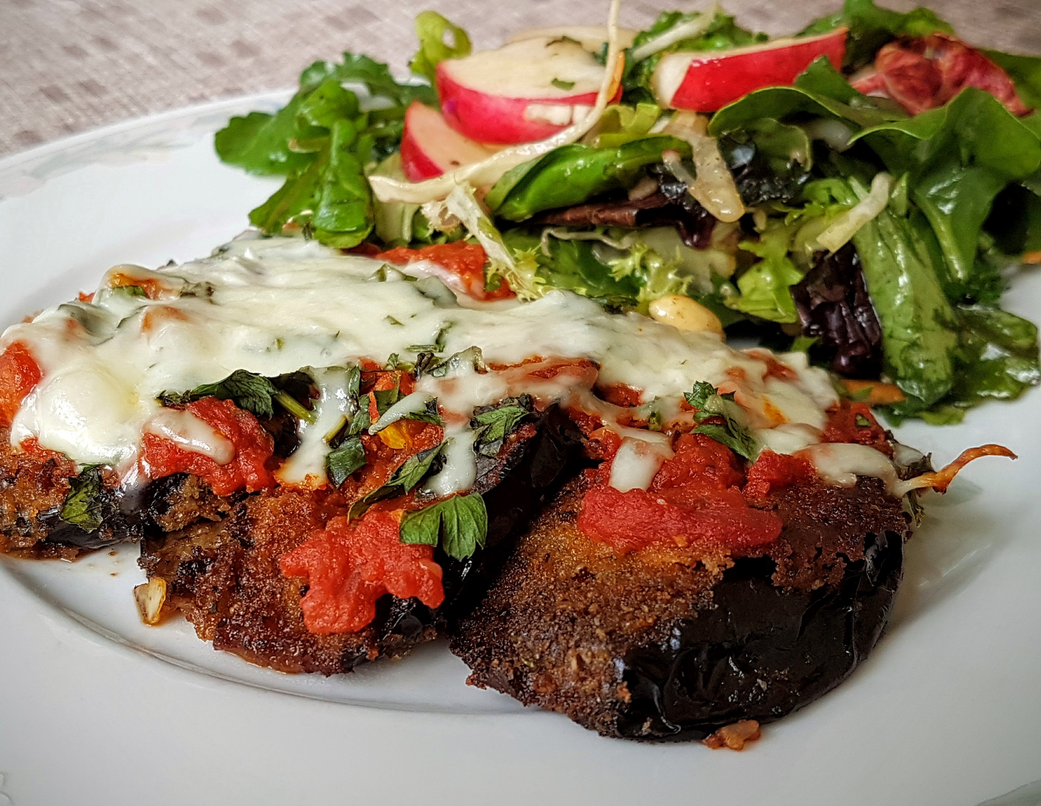 Zucchini and Eggplant Parmesan