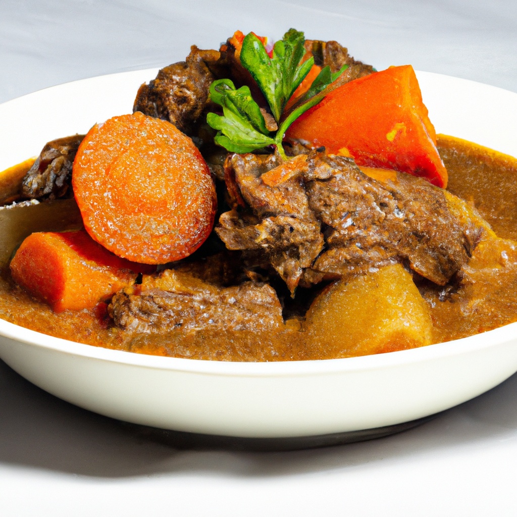 Slow-Simmered Beef Short Rib Stew with Root Vegetables