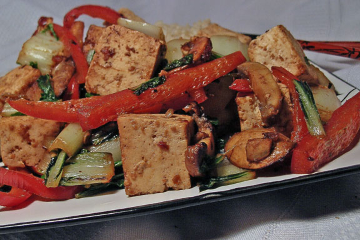 Stir-Fried Tofu with Hoisin and Mixed Vegetables