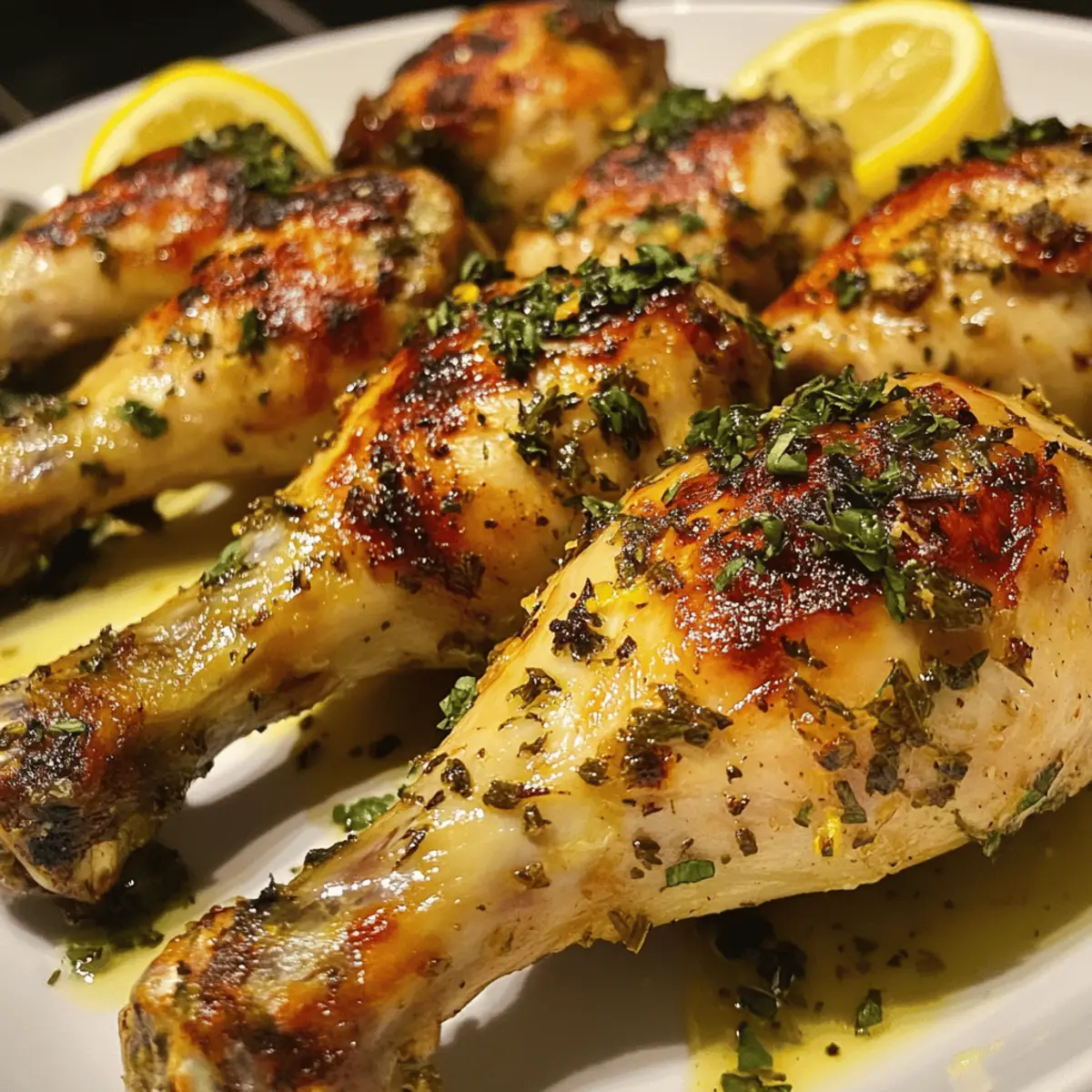 Herb-Roasted Chicken Drumsticks with Lemon
