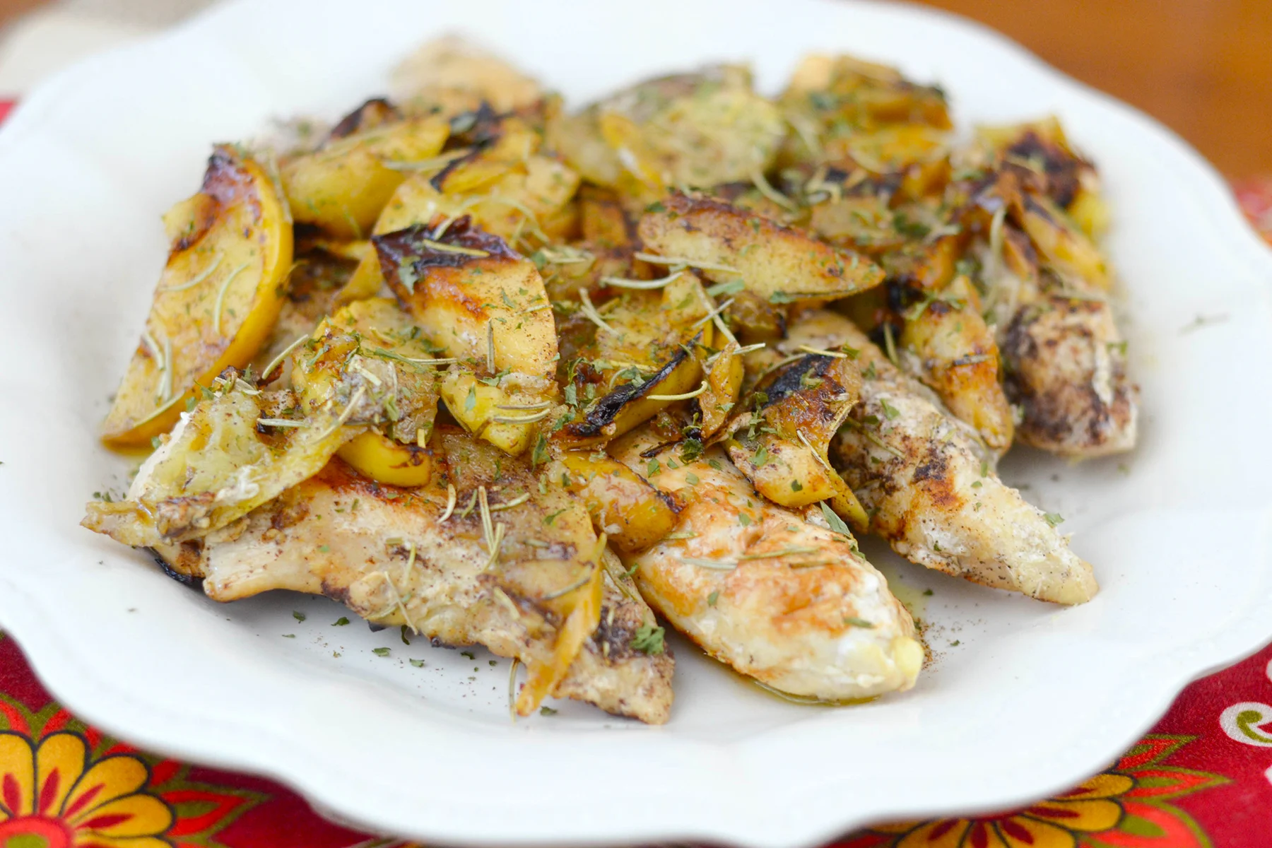 Pan-Seared Chicken with Apple and Sage