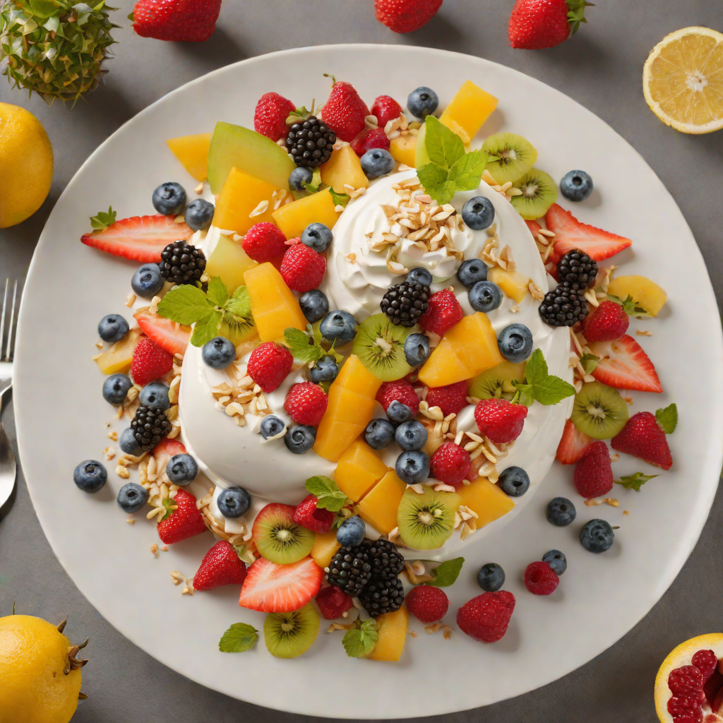 Layered Yogurt and Fruit Parfaits with a Chocolate Dino Egg