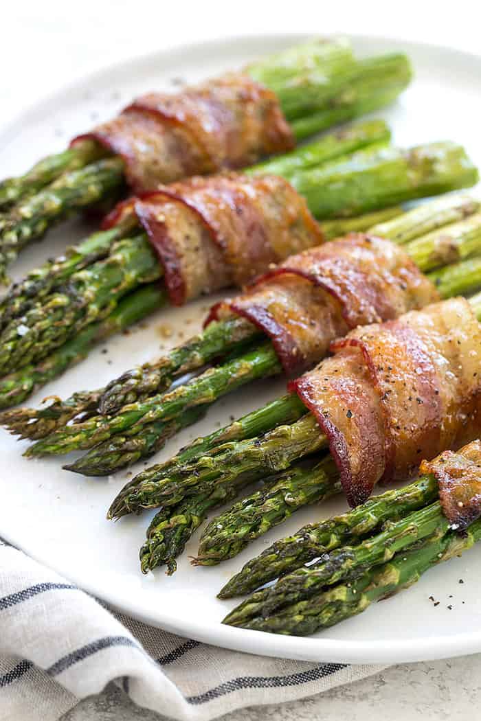 Bacon-Wrapped Asparagus with Sunny-Side-Up Eggs
