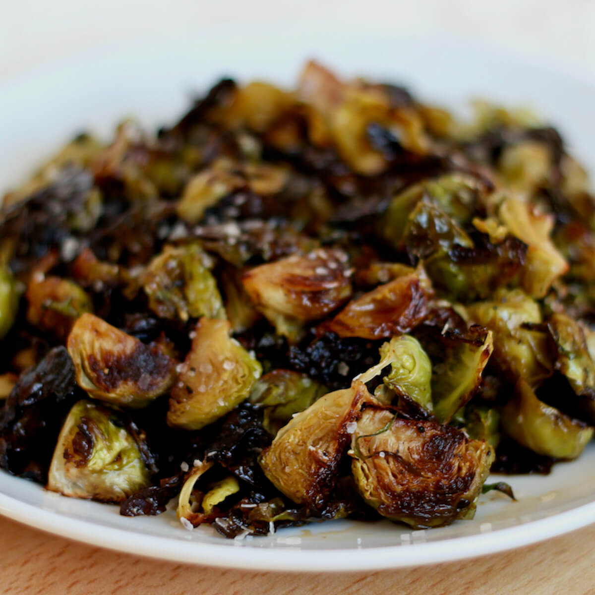 Maple-Balsamic Glazed Brussels Sprouts with Walnuts
