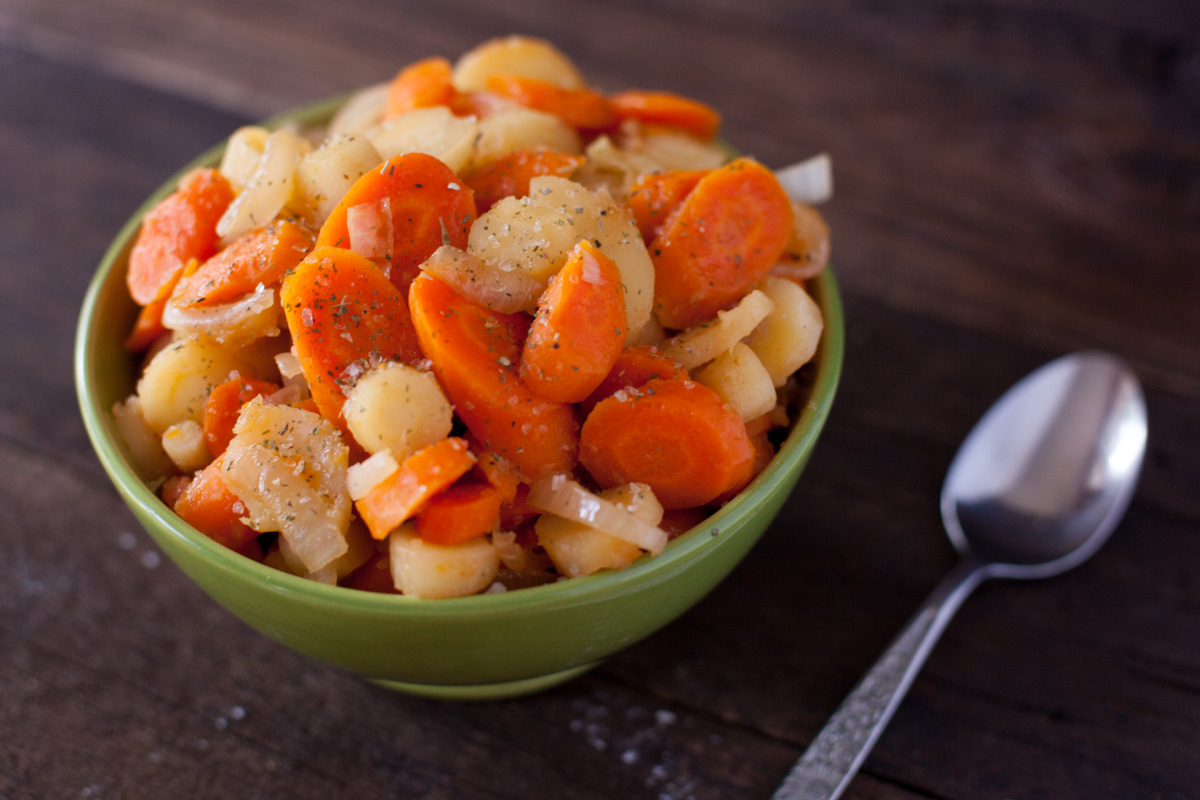 Maple-Glazed Carrots and Parsnips with Lemon-Zest Tahini