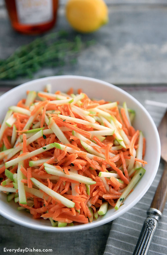 Maple-Glazed Carrot and Apple Slaw
