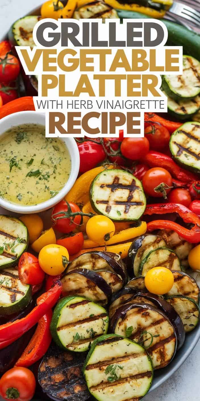 Grilled Summer Market Vegetable Platter with Herb Vinaigrette