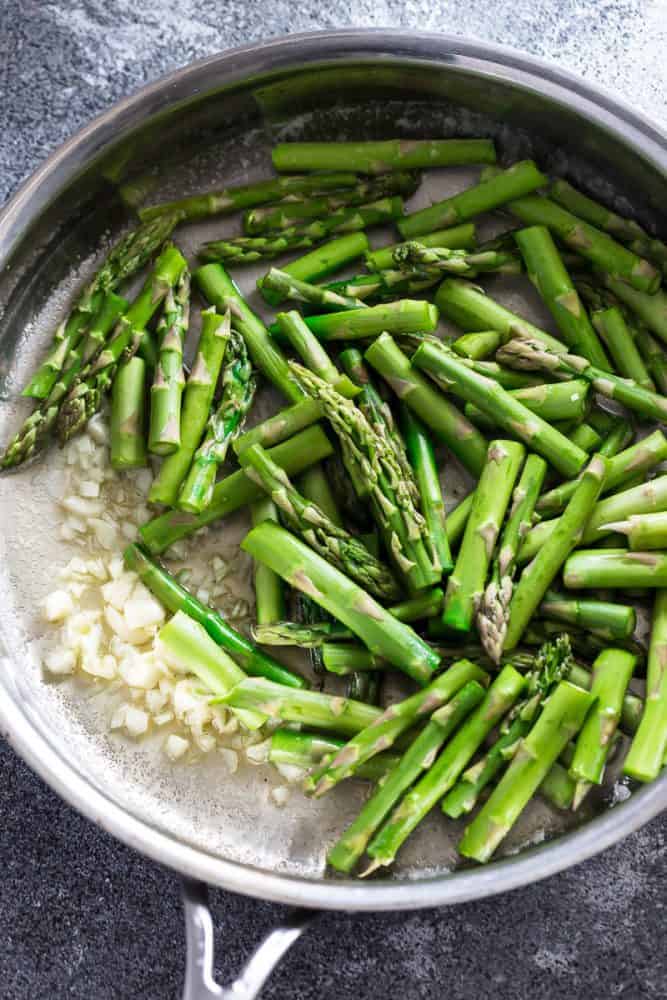 Sautéed Garlic and Lemon Asparagus Pasta
